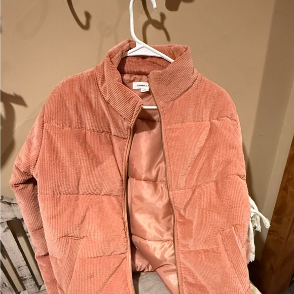 O'Neill Women's Corduroy Puffer Jacket - Peach - Picture 3 of 3